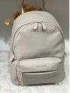 Жіночий базовий рюкзак із еко-шкіри молочного кольору 32159