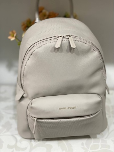 Жіночий базовий рюкзак із еко-шкіри молочного кольору 32159