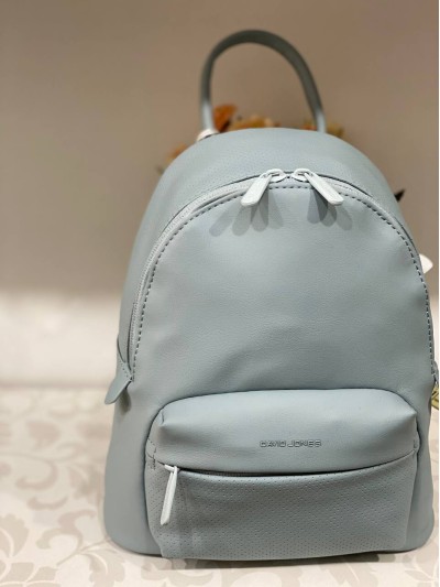 Жіночий базовий рюкзак із еко-шкіри блакитного кольору 32157