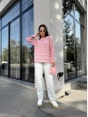 Жіночий базовий светр рожевого кольору 30179