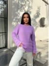 Жіночий базовий светр бузкового кольору 30180