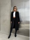 Женский длинный кардиган черного цвета 32880