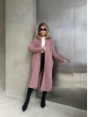 Женский длинный кардиган пудрового цвета 32877