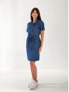 Женский джинсовый сарафан синего цвета 33227