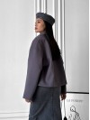 Женский кашемировый жакет графитового цвета 31412