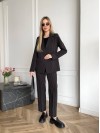 Жіночий класичний костюм чорного кольору 31373