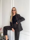 Жіночий класичний костюм чорного кольору 31373