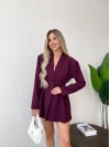 Класичний жіночий костюм (шорти+піджак) бордового кольору 32774