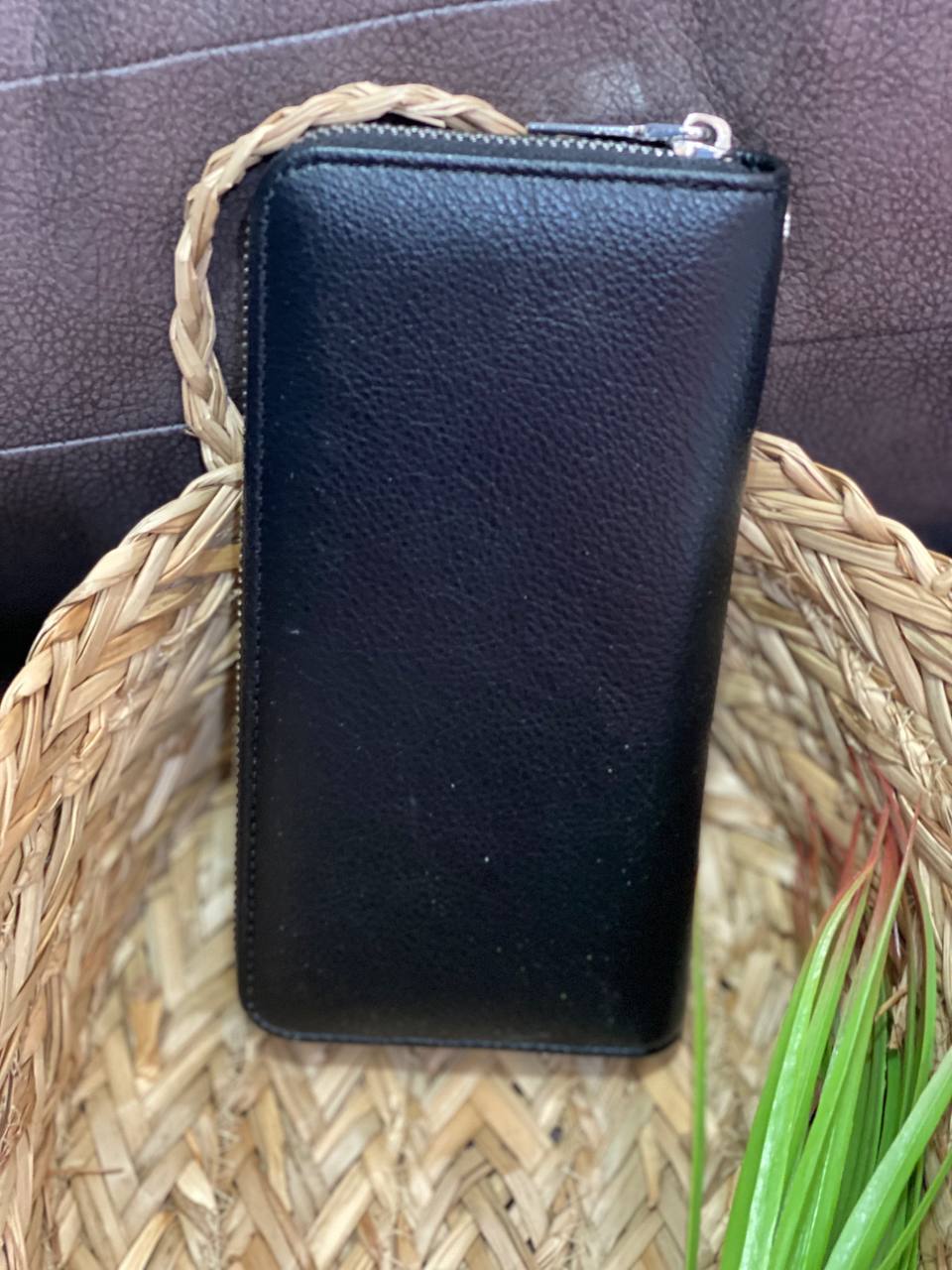 Женский кошелек из эко-кожи черного цвета 32477