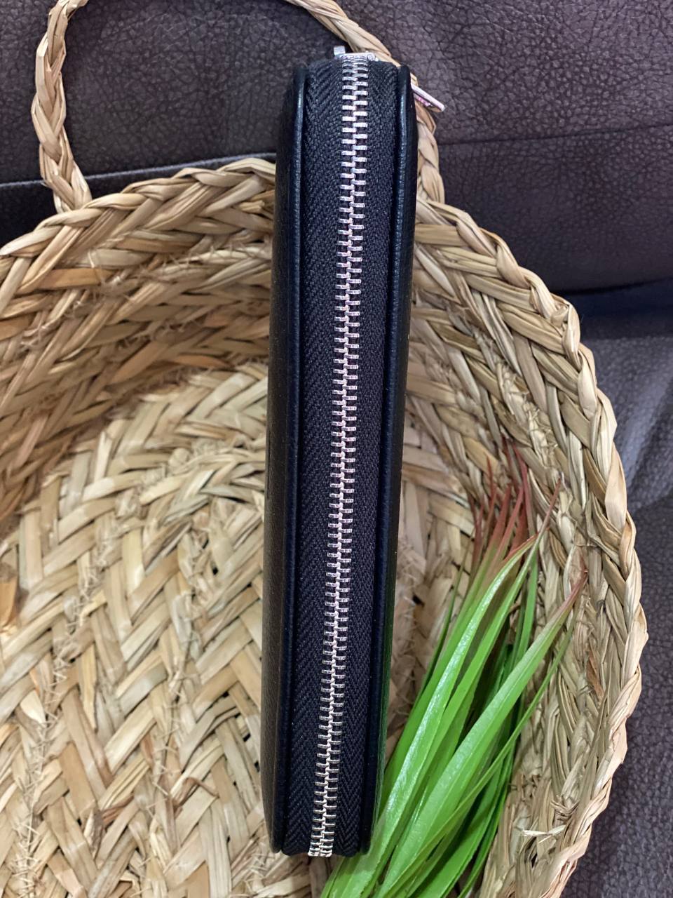 Женский кошелек из эко-кожи черного цвета 32477