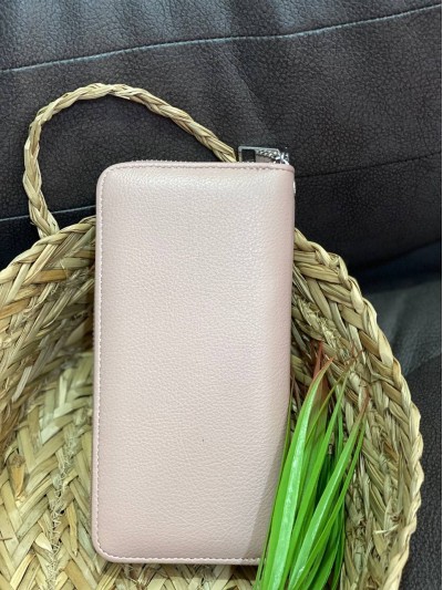 Женский кошелек из эко-кожи розового цвета 32478