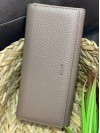 Женский кошелек из гладкой эко-кожи бежевого цвета 32483