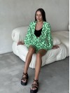 Жіночий костюм 2-ка (шорти+кімоно) свiтло-зеленого кольору 28531