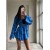 Жіночий костюм (кімоно+шорти) блакитного кольору 27223