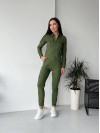 Жіночий костюм кольору хакi 26303