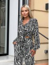 Жіночий костюм у стилі зебри 27351