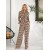 Женский легкий прогулочный костюм бежевого цвета 31752