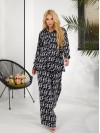 Женский легкий прогулочный костюм черного цвета 31751
