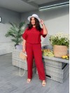 Женский легкий прогулочный костюм красного цвета 33403
