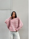 Женский легкий свитер розового цвета 30284