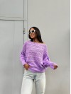 Жіночий легкий светр бузкового кольору 30283