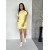 Женский летний костюм с шортами желтого цвета 33095