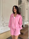 Жіночий літній спортивний костюм рожевого кольору 33483