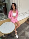 Жіночий літній спортивний костюм рожевого кольору 33483