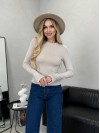 Женский лонгслив бежевого цвета 29811