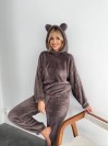 Жіночий махровий домашній костюм кавового кольору 29417