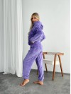 Жіночий махровий домашній костюм лавандового кольору 29413