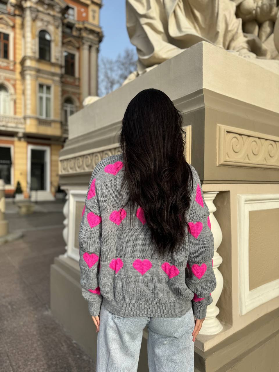 Женский кардиган серого цвета 27264