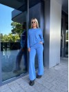 Женский повседневный костюм синего цвета 32041