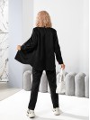Женский прогулочный костюм черного цвета 29117