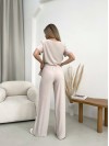 Женский прогулочный костюм бежевого цвета 32027