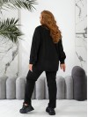 Женский прогулочный костюм черного цвета 29123