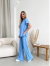 Женский прогулочный костюм голубого цвета 32037