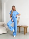 Женский прогулочный костюм голубого цвета 32037