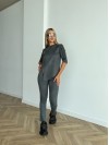 Жіночий прогулянковий костюм графiтового кольору 26816