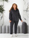 Жіночий прогулянковий костюм графiтового кольору 29122