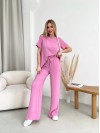 Женский прогулочный костюм розового цвета 32033