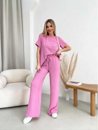 Женский прогулочный костюм розового цвета 32033