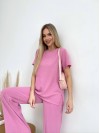Женский прогулочный костюм розового цвета 32033