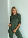 Жіночий прогулянковий костюм кольору хакi 26817