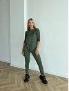 Жіночий прогулянковий костюм кольору хакi 26817