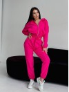 Жіночий спортивний костюм на змійці малинового кольору 32698