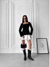 Женский стильный костюм 2-ка черного цвета 29504