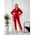 Жіночий стильний костюм-трійка червоного кольору 25773