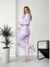 Женский стильный костюм-тройка лавандового цвета 25776