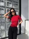 Жіночий топ червоного кольору 31637